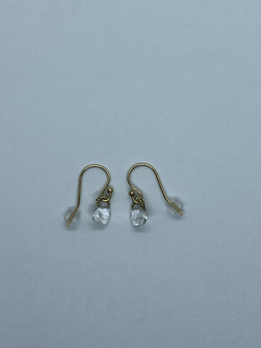 Crystal Drop Woven Cord Earrings