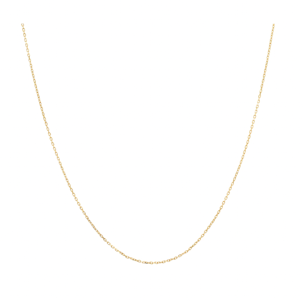 14K Simply Linked Diamond Cut Cable Chain