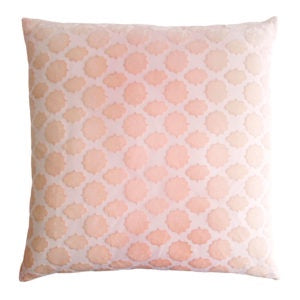 Mod Fretwork Velvet Pillow with Insert - Blush - 22" x 22"