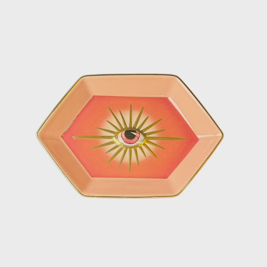 Evil Eye Trinket Dish - Pink