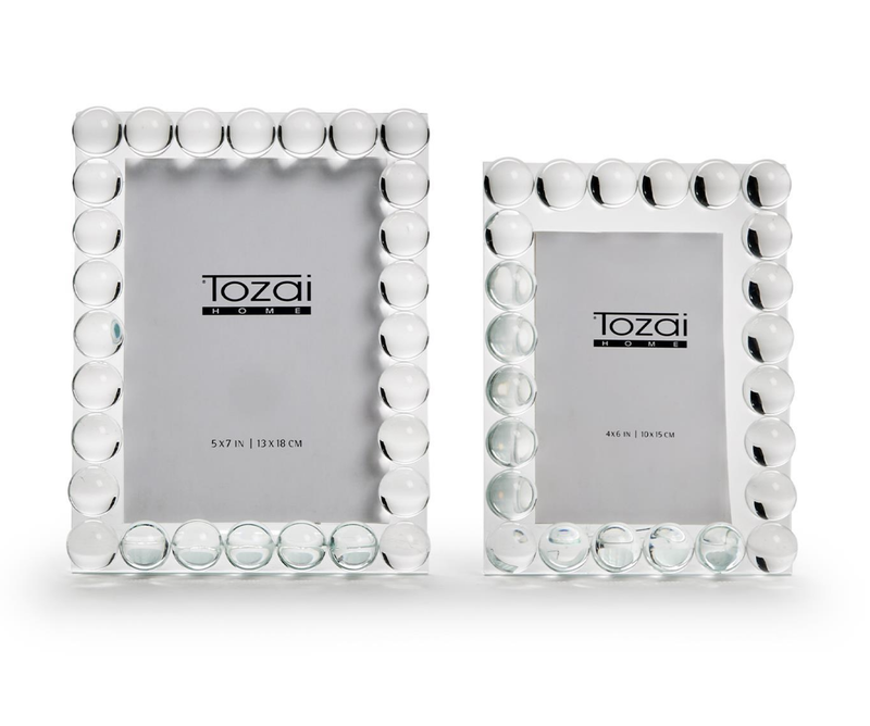 Bubbles Crystal Glass Photo Frame - 5" x 7"