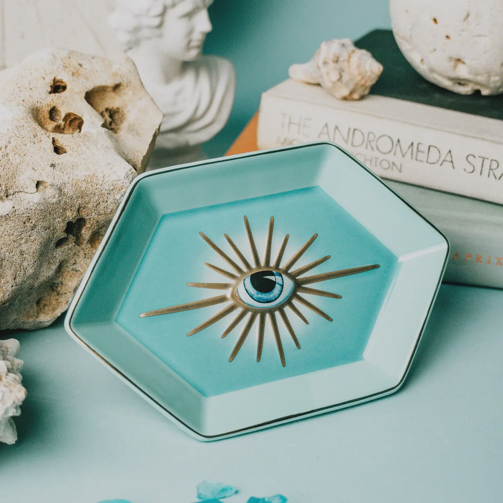 Evil Eye Trinket Dish - Blue