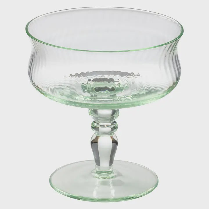 Vintage Coupe Glass Mint