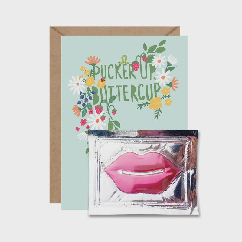 Lip Facial Card - Pucker Up Buttercup