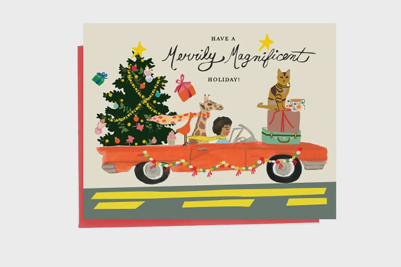 Red Car Holiday Card