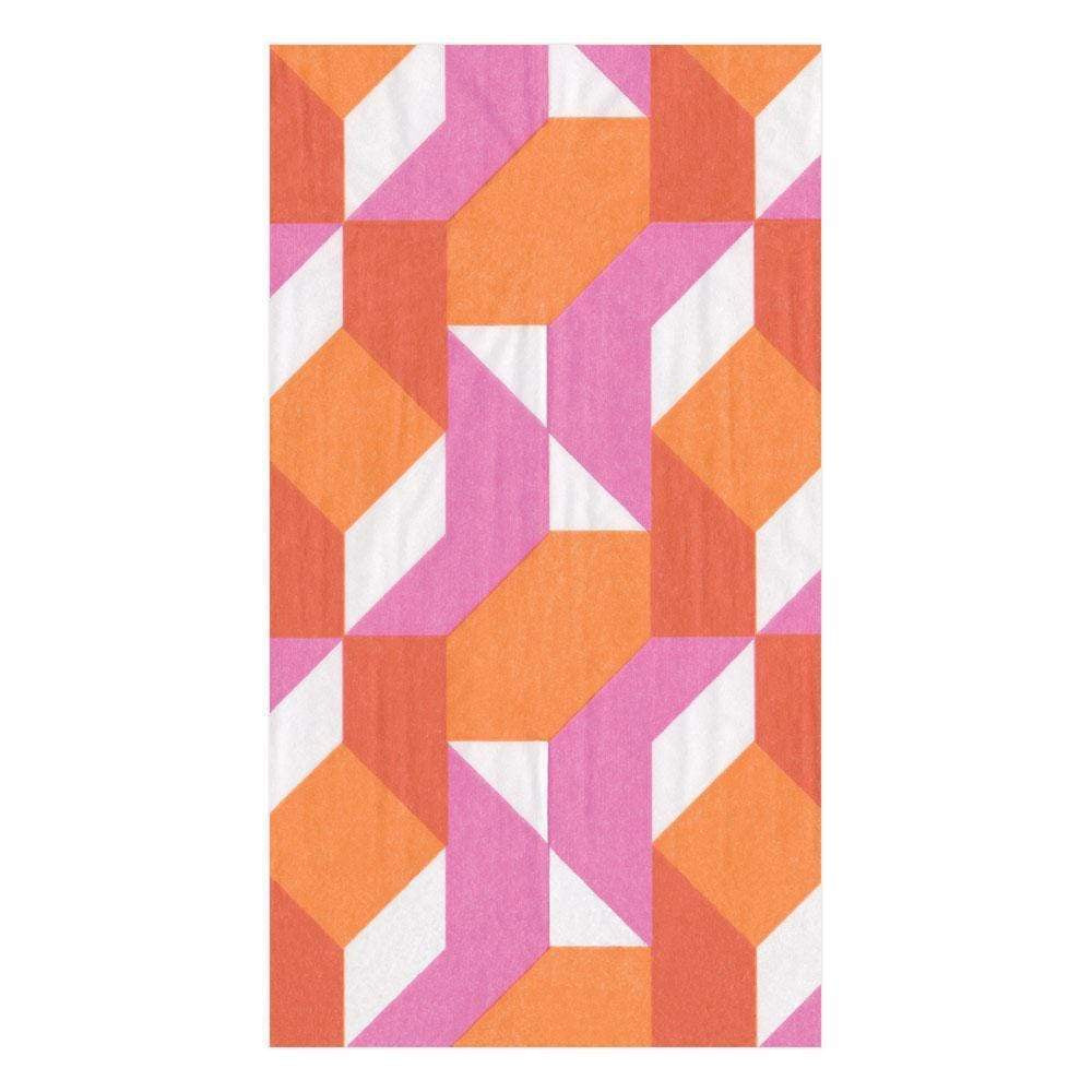 Color Theory Paper Guest Towel Napkins in Fuchsia