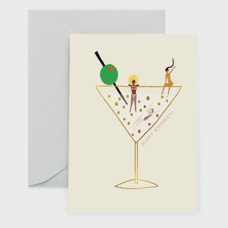 Drinks On Us - Greeting Card