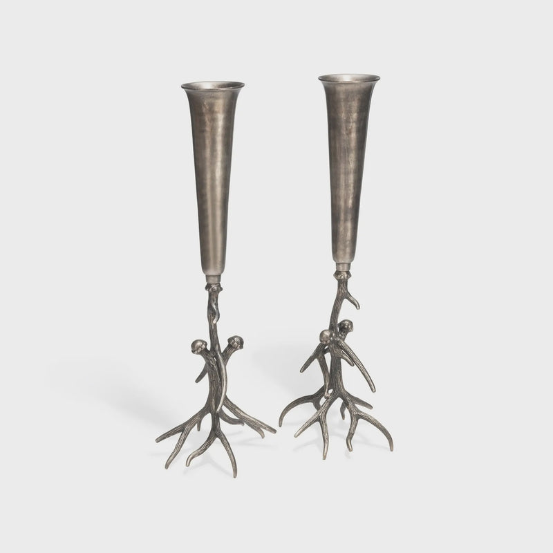 Buck Vase Pair 12" W. x 11" D. x 40" H.