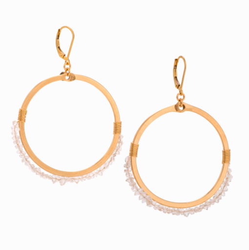 Lynx Gold Hoop Earrings