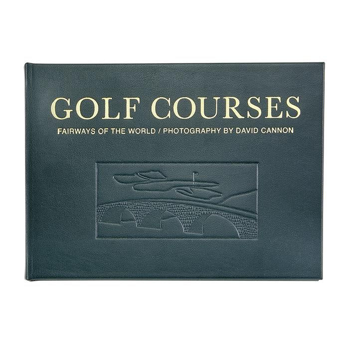 Golf Courses: Fairways Of The World - Green Bonded Leather