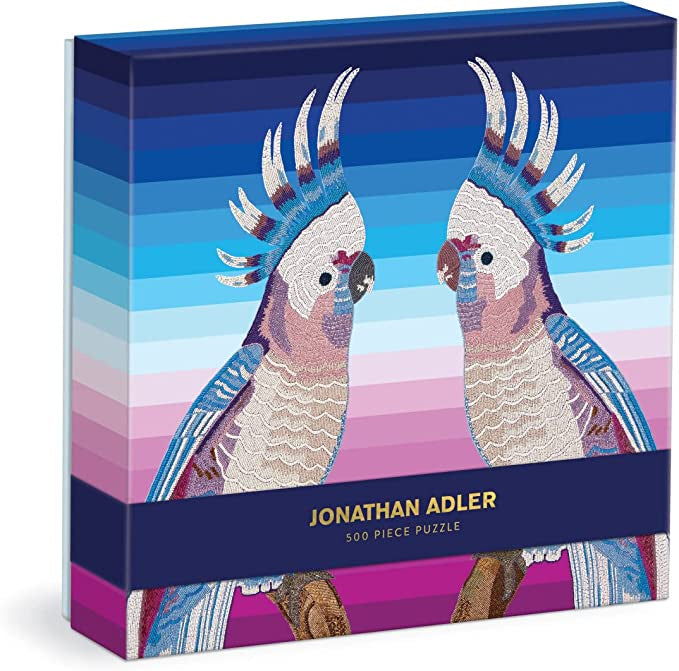 Jonathan Adler Parrots 500 Piece Puzzle - 20" x 20" Puzzle