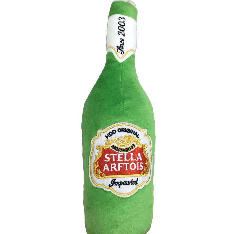 Stella Arftois Beer Bottle Dog Toy