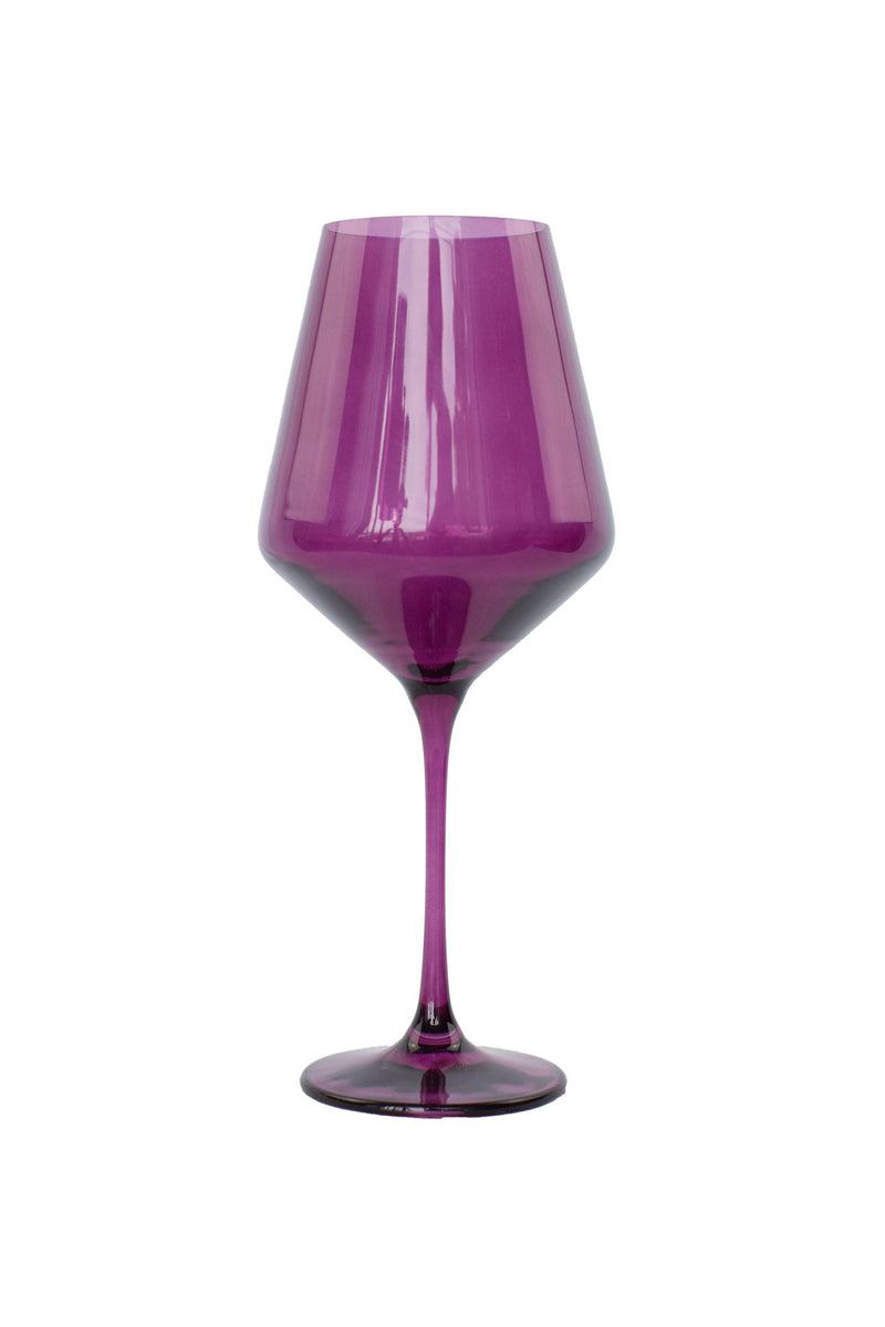 Colored Wine Stemware - Amethyst