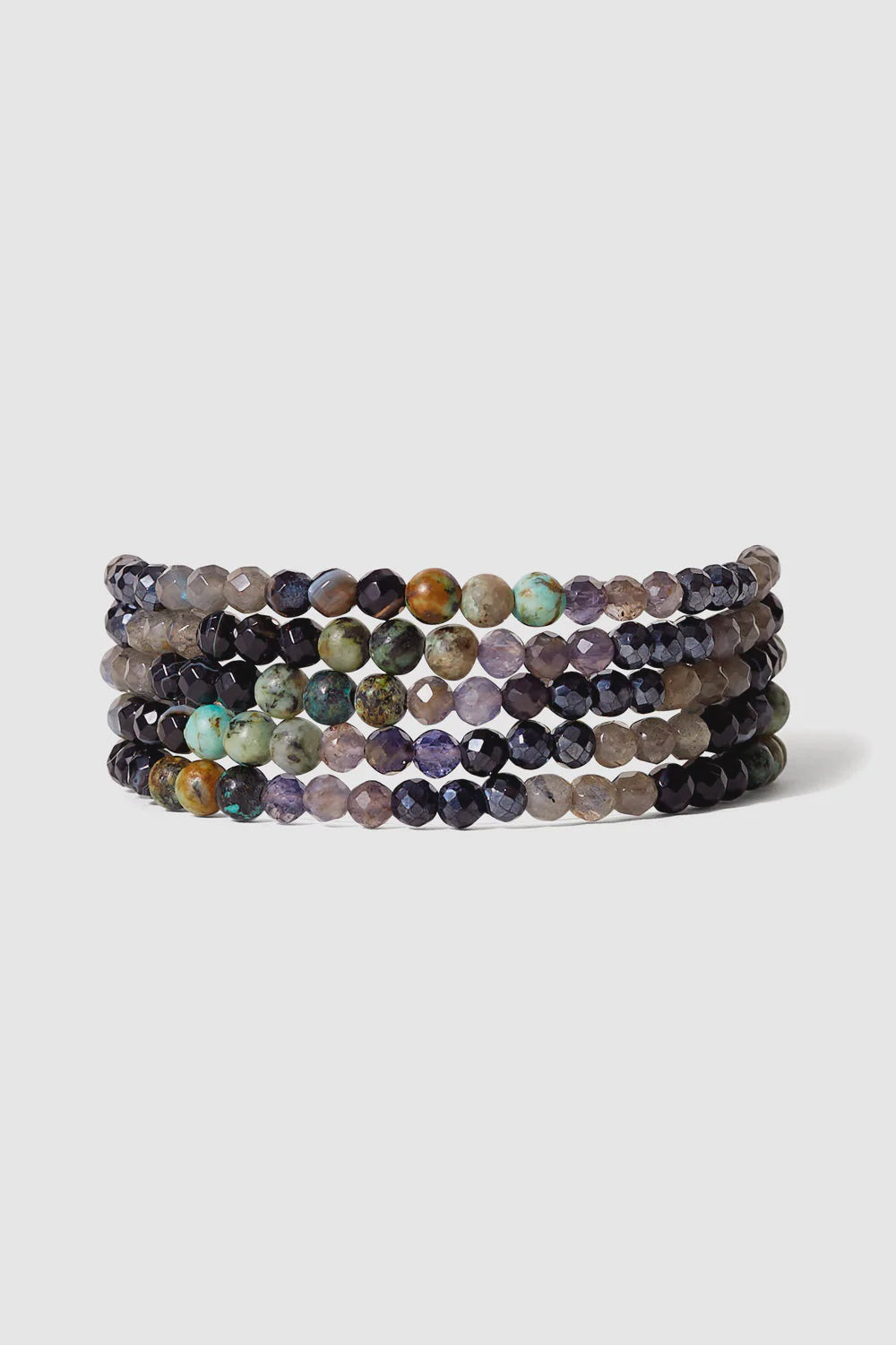 Iolite Mix Step Naked Wrap Bracelet
