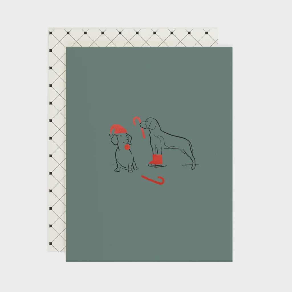 Dachshund Beagle Sketch Card