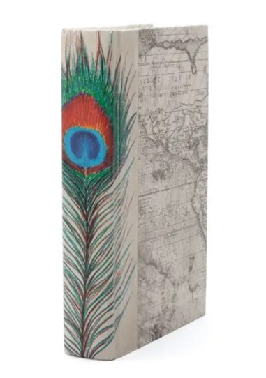 Decorative Book - Peacock Feather