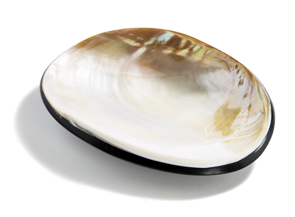 Clam Plate with Pearl Finish