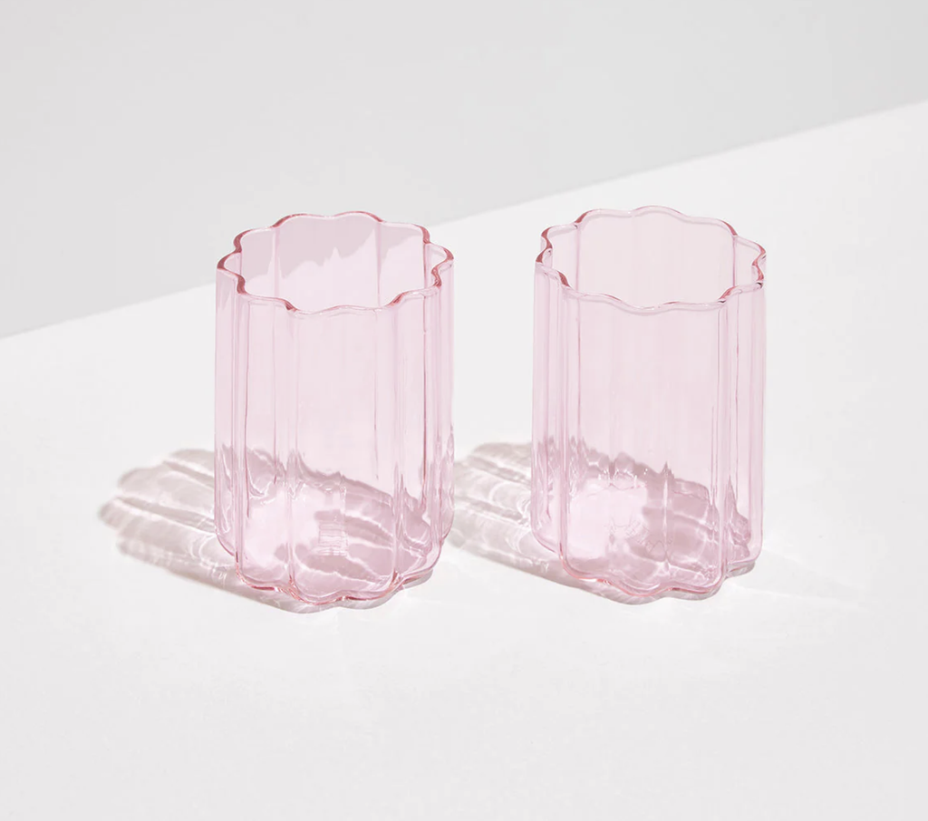 Wave Glass - Pink