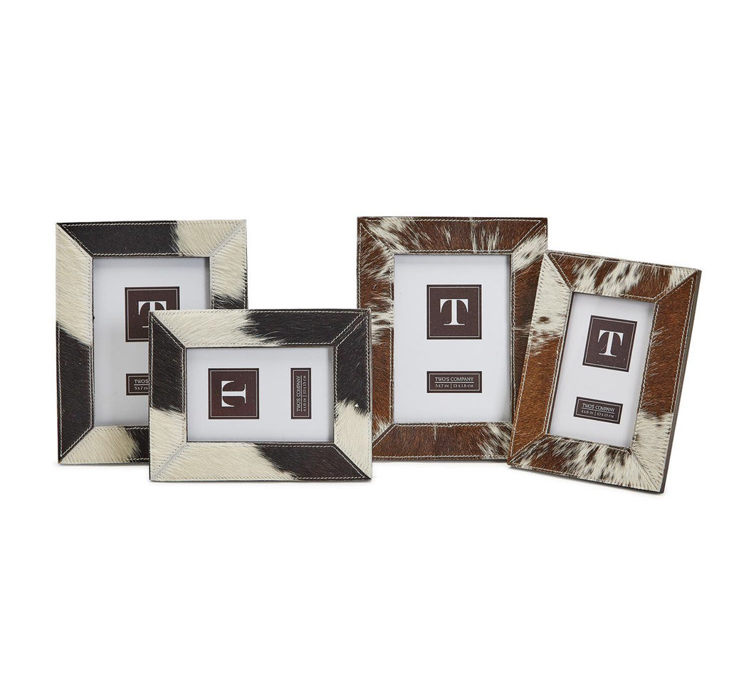 Born To Ride Cowhide Photo Frame
