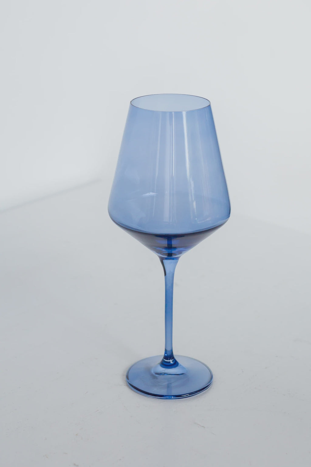 Colored Wine Stemware - Cobalt Blue