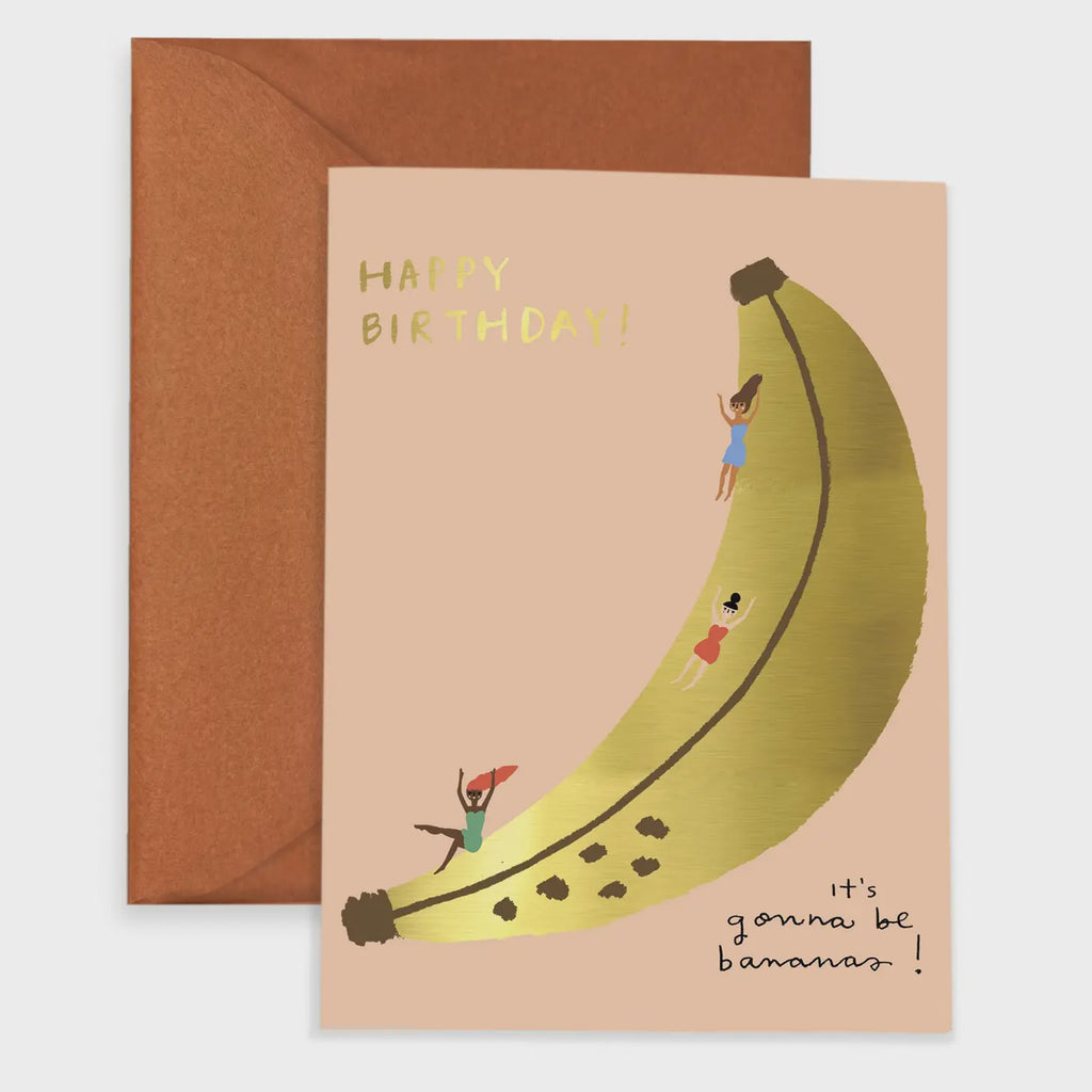 Banana Slide - Birthday Card