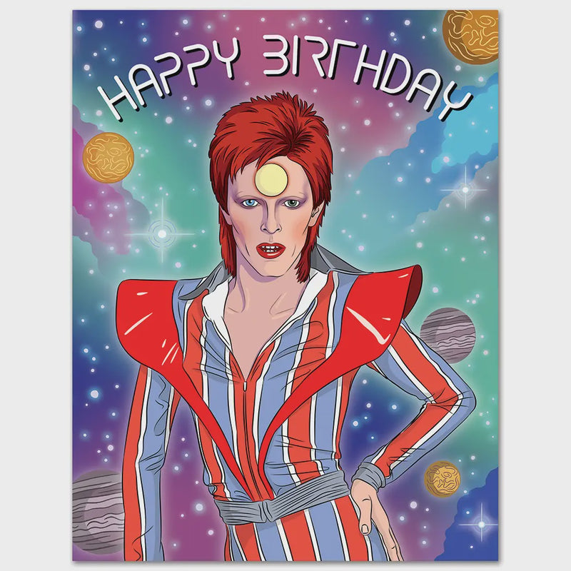 Bowie You Are A Star Birthday Card