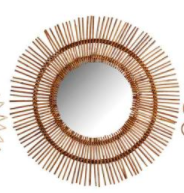 XL Rattan Mirror - 24.5"