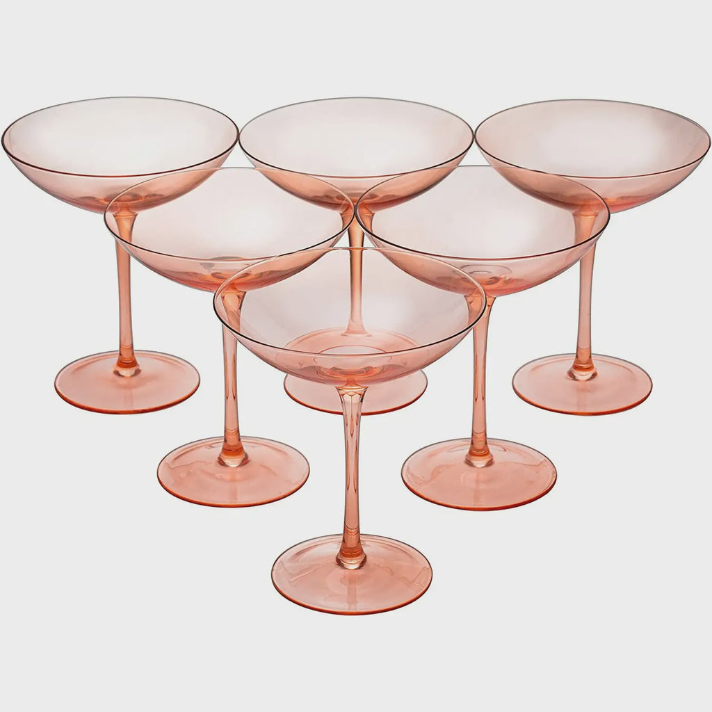 Blush Pink Champagne Coupe