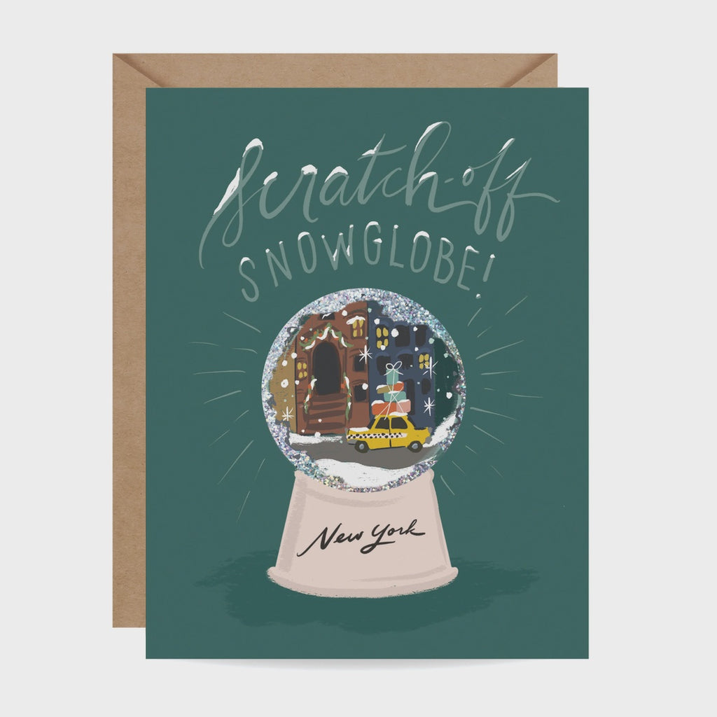 New York Snow Globe Scratch-off Card