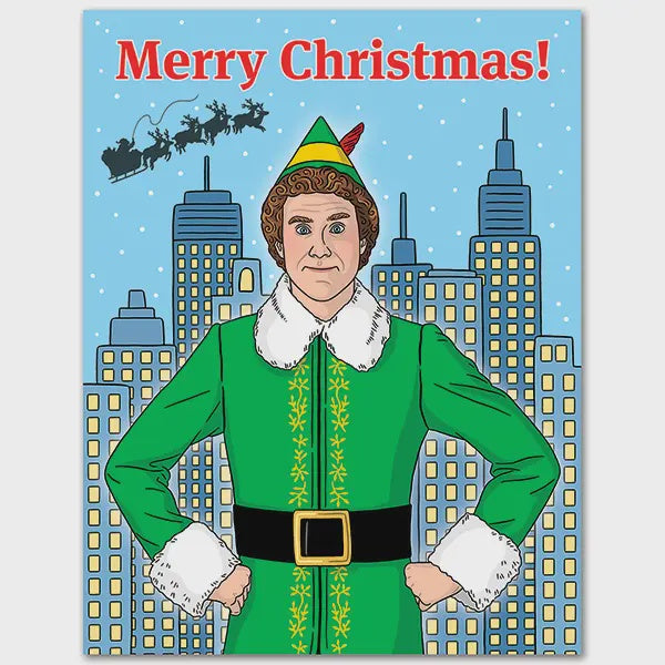 Elf Holiday Christmas Card