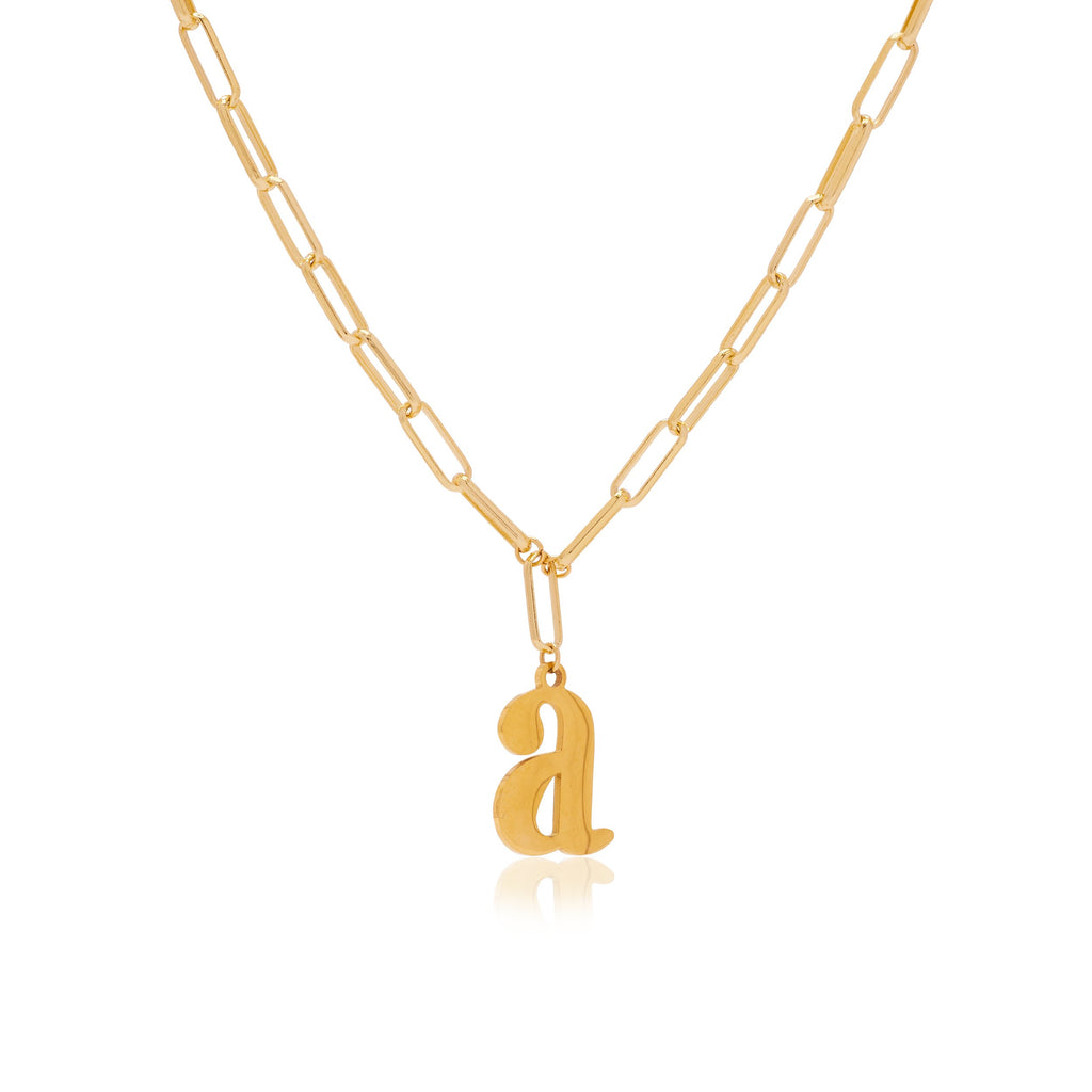 Gold Love Letter L Necklace