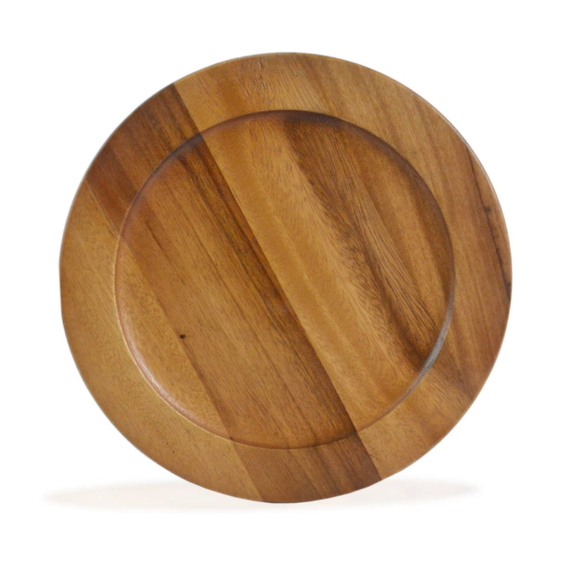 Large Classic Wood Charger - Oak Stain