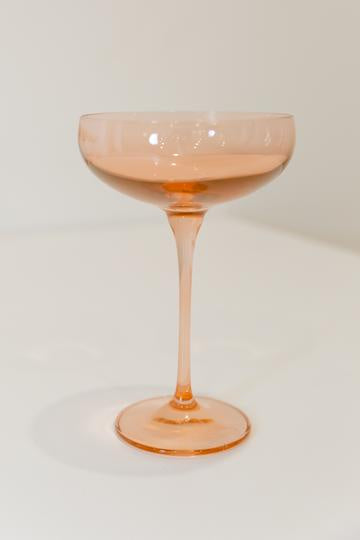 Colored Champagne Coupe - Blush Pink