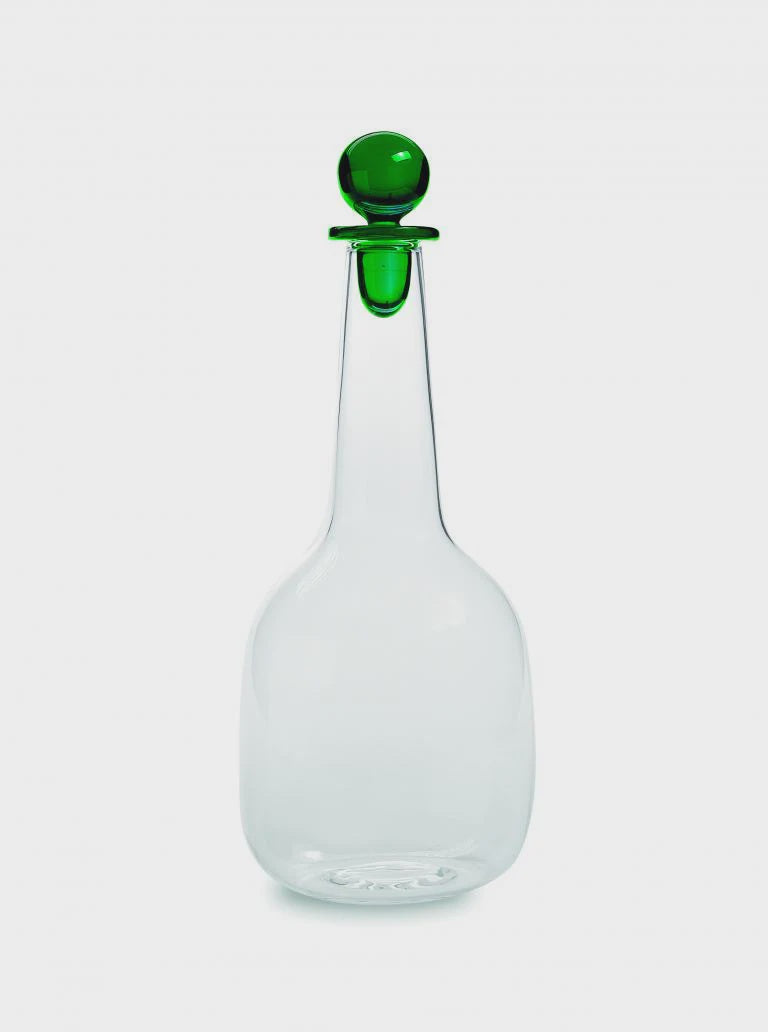 Glass Bottle with Green Top