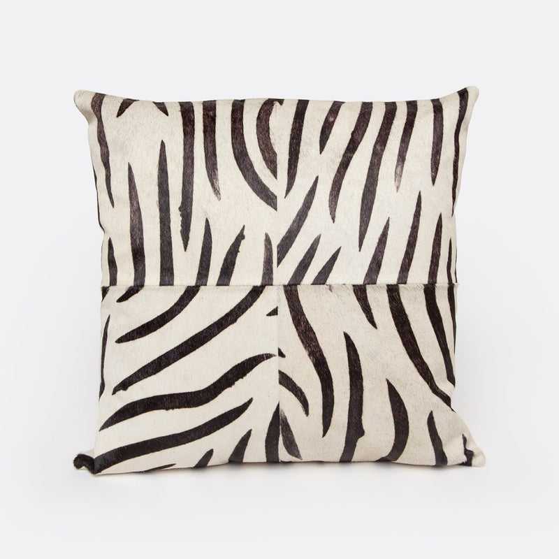Linnea Zebra Print Pillow - 18"L x 18"W